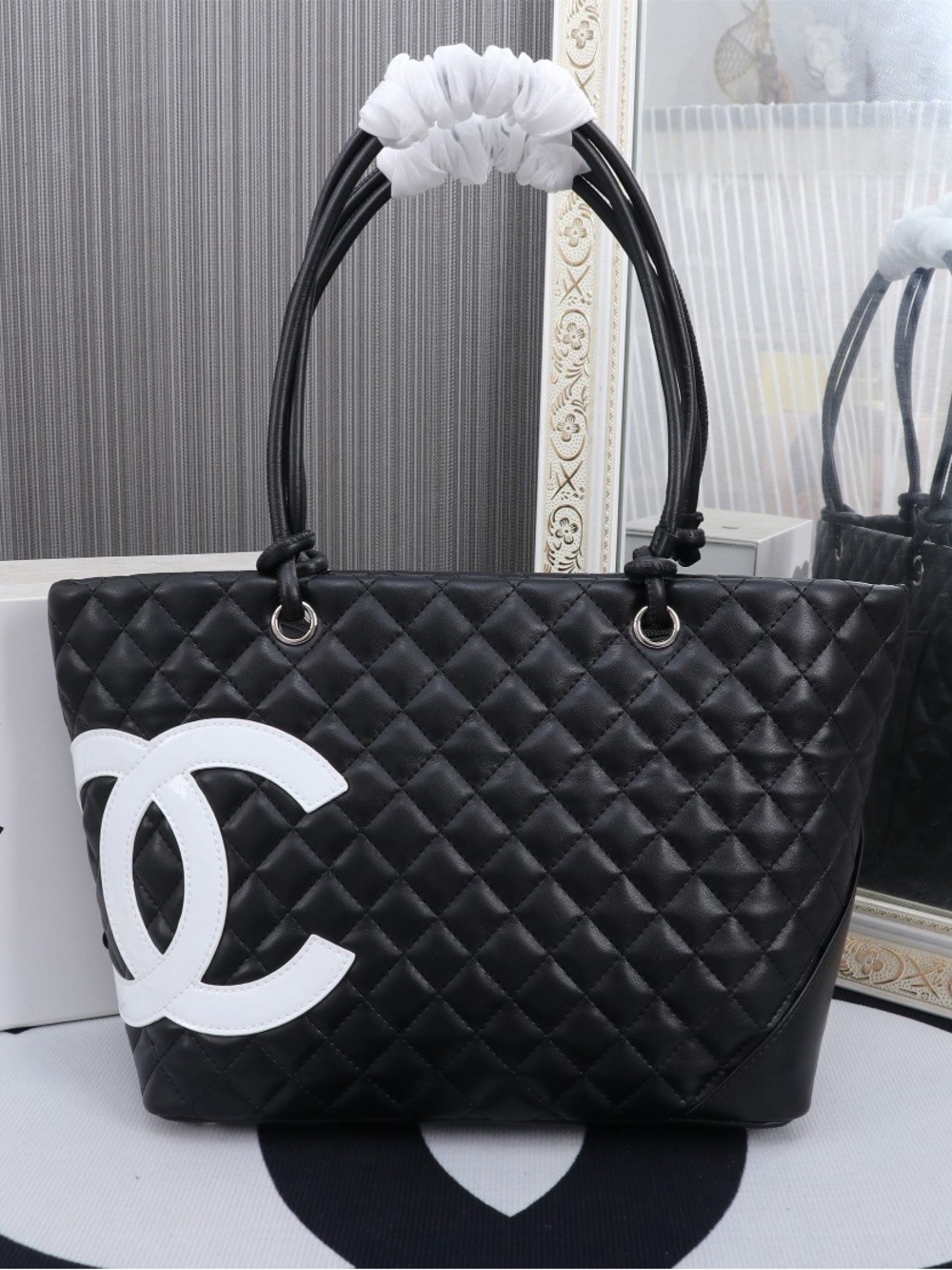 Chanel Cambon Ligne Large Tote – Black Quilted Lambskin